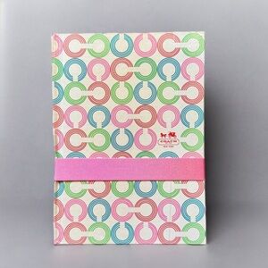 Coach Multicolor Signature C Hardback Unlined Notebook